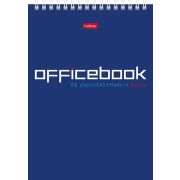 Блокнот 80л А5ф клетка Обложка мел.картон УФ-лак жесткая подложка на гребне серия -Офис-