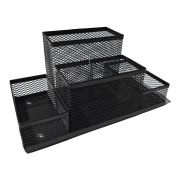 Подставка на стол д/мелочей 4 отдела сетка черн.