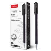 Ручка гел. Hatber Pantera 0,5мм черн, трехгран. корпус