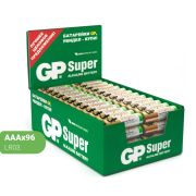 Батарейка GP Super AAA/LR03/24A алкалин. цена за блистер 4шт/бл  / 96