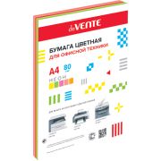Бумага цветная deVENTE, ассорти, 5 цв.,, неон (син.,желт.,малин.,красн.,зел.) 75 г/м², 100 л.