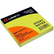 Бум/зам. 76x76, неон желтая с клеевым краем SN1116-YL