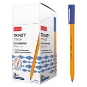 Ручка Hatber шариковая TRINITY orange Синяя 0,7мм чернила на масл.основе / 36 шт