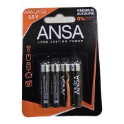 Батарейка гальв. эл-т щел. (алкал.) 1,5 V LR03/BL-4 (AAA) ANSA 4шт