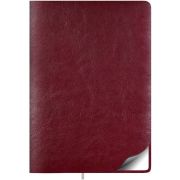 Ежедневник 2026 Sigma FLEX A5 бордо, 320 стр., иск. кожа, перф. угла, ляссе,